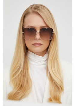 Okulary przeciwsłoneczne damskie Alexander McQueen - ANSWEAR.com