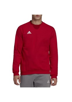 Bluza adidas Entrada 22 HB0577 - czerwona ze sklepu streetstyle24.pl w kategorii Bluzy męskie - zdjęcie 142855534