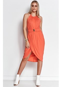 M641 sukienka midi, Kolor pomarańczowy, Rozmiar L/XL, Makadamia ze sklepu Primodo w kategorii Sukienki - zdjęcie 143004481