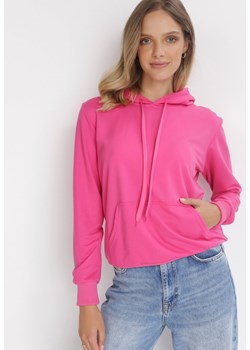 Fuksjowa Bluza z Kapturem Anitta ze sklepu Born2be Odzież w kategorii Bluzy damskie - zdjęcie 143069822