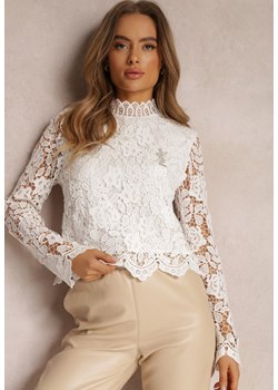 Biała Bluzka Koronkowa Rissanen ze sklepu Renee odzież w kategorii Bluzki damskie - zdjęcie 143074150