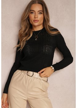 Czarny Sweter Meabh ze sklepu Renee odzież w kategorii Swetry damskie - zdjęcie 143178894