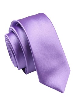 Krawat (Śledź) Męski 5 cm, Jasny Fiolet, Wąski, Gładki -ALTIES KRALTStani0793 ze sklepu JegoSzafa.pl w kategorii Krawaty - zdjęcie 143181630