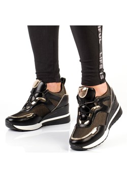 Sneakersy półbuty damskie Vinceza 10743 Bk/gl ze sklepu suzana.pl w kategorii Buty sportowe damskie - zdjęcie 143207152