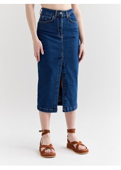 Americanos Spódnica jeansowa Georgia Niebieski Slim Fit ze sklepu Modivo_marki_wlasne w kategorii Spódnice - zdjęcie 143224731