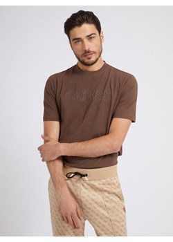 Męski t-shirt z nadrukiem GUESS SS ALPHY ze sklepu Sportstylestory.com w kategorii T-shirty męskie - zdjęcie 143253711