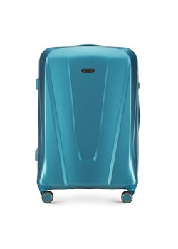 Duża walizka z polikarbonu geometryczna niebieska ze sklepu WITTCHEN w kategorii Walizki - zdjęcie 143270270