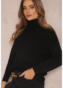 Czarny Golf Aldeimon ze sklepu Renee odzież w kategorii Swetry damskie - zdjęcie 143279443