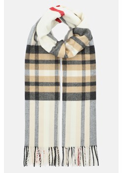 Szal Szaro-Beżowy w Kratę Tartan Unisex ze sklepu Lancerto S.A. w kategorii Dodatki męskie - zdjęcie 143291271
