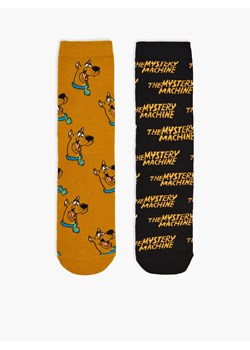 Cropp - 2 pack skarpet Scooby Doo - brązowy ze sklepu Cropp w kategorii Skarpetki męskie - zdjęcie 143322704