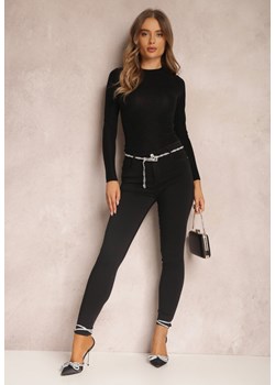 Czarne Spodnie Skinny Push Up Tham ze sklepu Renee odzież w kategorii Spodnie damskie - zdjęcie 143379833