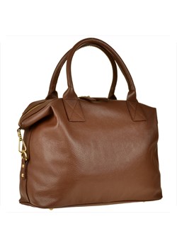 Bardzo duża torebka skórzana brąz koniak shopper bag xxl ze sklepu melon.pl w kategorii Torby Shopper bag - zdjęcie 143480181