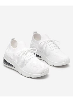 Białe damskie buty sportowe tkaninowe Lasoppo- Obuwie ze sklepu royalfashion.pl w kategorii Buty sportowe damskie - zdjęcie 143516550
