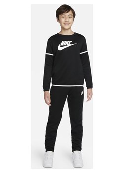 Dres z poliestru dla dużych dzieci Nike Sportswear - Czerń ze sklepu Nike poland w kategorii Dresy chłopięce - zdjęcie 143517490