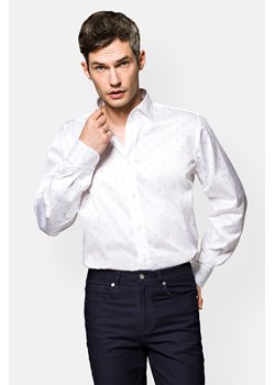 Koszula Biała z Nadrukiem Scott ze sklepu Lancerto S.A. w kategorii Koszule męskie - zdjęcie 143562222