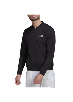 Bluza adidas Tennis Stretch-Woven H67151 - czarna ze sklepu streetstyle24.pl w kategorii Bluzy męskie - zdjęcie 143579761