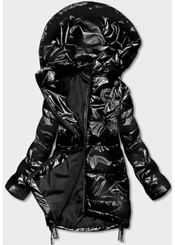 Damska kurtka z odpinanym kapturem czarna (B8086-1) ze sklepu goodlookin.pl w kategorii Kurtki damskie - zdjęcie 143656890