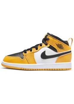 Buty dla małych dzieci Jordan 1 Mid - Żółć ze sklepu Nike poland w kategorii Buty sportowe dziecięce - zdjęcie 143698950
