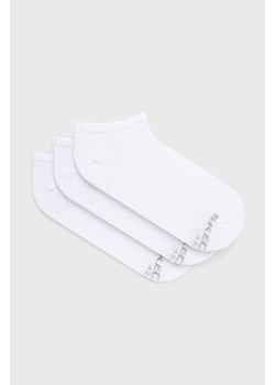 Skechers skarpetki (3-pack) męskie kolor biały ze sklepu ANSWEAR.com w kategorii Skarpetki męskie - zdjęcie 143699771