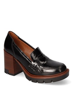 Półbuty Gamis 6046/A128 Czarne naplak ze sklepu Arturo-obuwie w kategorii Półbuty damskie - zdjęcie 143709430