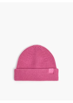 Cropp - Dzianinowa czapka dokerka - różowy ze sklepu Cropp w kategorii Czapki zimowe damskie - zdjęcie 143735802