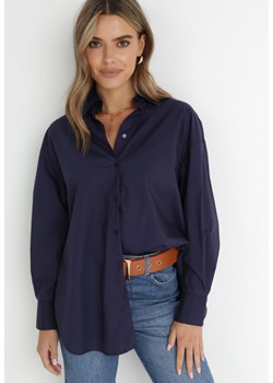 Granatowa Koszula Doriemara ze sklepu Born2be Odzież w kategorii Koszule damskie - zdjęcie 143745430