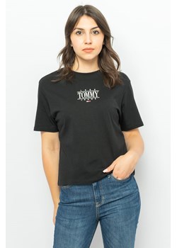 t-shirt damski tommy jeans dw0dw11238 czarny ze sklepu Royal Shop w kategorii Bluzki damskie - zdjęcie 143762023