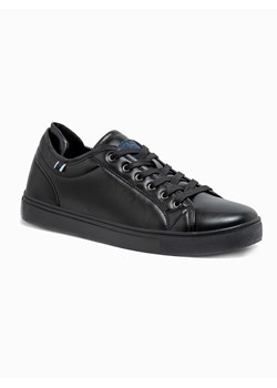 Buty męskie sneakersy - czarne T419 ze sklepu ombre w kategorii Trampki męskie - zdjęcie 143804662