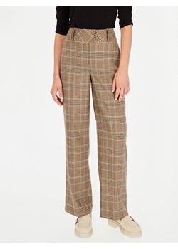 Spodnie w brązową kratę L'AF Pegi ze sklepu Eye For Fashion w kategorii Spodnie damskie - zdjęcie 143823962