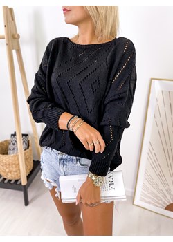 sweter lonnel czarny uni ze sklepu UBRA w kategorii Swetry damskie - zdjęcie 144090550
