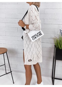 kardigan vimir beżowy one size ze sklepu UBRA w kategorii Swetry damskie - zdjęcie 144092104