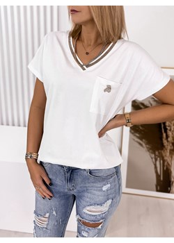 bluzka luca biała one size ze sklepu UBRA w kategorii Bluzki damskie - zdjęcie 144098294