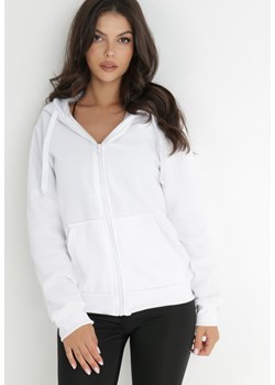 Biała Bluza z Kapturem Sithi ze sklepu Born2be Odzież w kategorii Bluzy damskie - zdjęcie 144100963