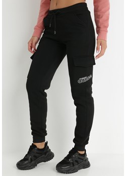 Czarne Spodnie Dresowe Rhenare ze sklepu Born2be Odzież w kategorii Spodnie damskie - zdjęcie 144101263