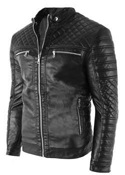 kurtka skórzana  11Z8002 czarna ze sklepu Risardi w kategorii Kurtki męskie - zdjęcie 144107391
