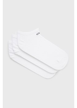 Calvin Klein Skarpetki (3-pack) damskie kolor biały 701218768 ze sklepu ANSWEAR.com w kategorii Skarpetki damskie - zdjęcie 144109522