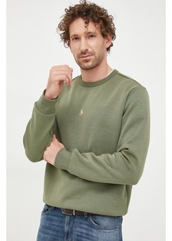 Polo Ralph Lauren bluza męska kolor zielony gładka ze sklepu ANSWEAR.com w kategorii Bluzy męskie - zdjęcie 144109811
