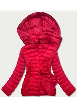 Przejściowa pikowana kurtka damska czerwona (5m783-270) ze sklepu goodlookin.pl w kategorii Kurtki damskie - zdjęcie 144112120