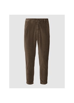 Spodnie sztruksowe o luźnym kroju z przeszytymi zakładkami w pasie model ‘Lead’ ze sklepu Peek&Cloppenburg  w kategorii Spodnie męskie - zdjęcie 144148452