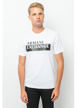 t-shirt męski armani exchange 6lztbe zjgcz biały ze sklepu Royal Shop w kategorii T-shirty męskie - zdjęcie 144151000
