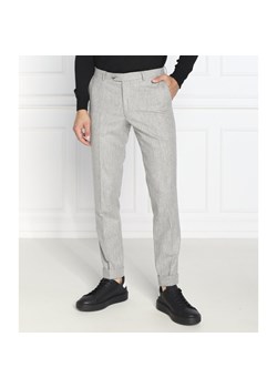 Oscar Jacobson Wełniane spodnie Denz Turn Up | Regular Fit ze sklepu Gomez Fashion Store w kategorii Spodnie męskie - zdjęcie 144157202