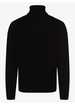 Finshley & Harding - Sweter męski z dodatkiem kaszmiru, czarny ze sklepu vangraaf w kategorii Swetry męskie - zdjęcie 144235440