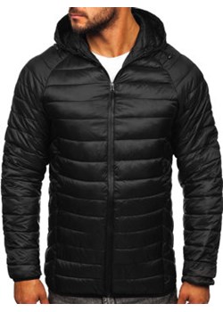 Czarna pikowana kurtka przejściowa męska Denley  58M13021 ze sklepu Denley w kategorii Kurtki męskie - zdjęcie 144264660