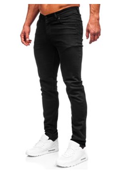 Czarne spodnie jeansowe męskie slim fit Denley 6525S ze sklepu Denley w kategorii Jeansy męskie - zdjęcie 144264661