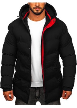 Czarna pikowana kurtka męska zimowa parka Denley 7330 ze sklepu Denley w kategorii Kurtki męskie - zdjęcie 144264670