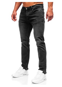 Czarne spodnie jeansowe męskie regular fit Denley 6693R ze sklepu Denley w kategorii Jeansy męskie - zdjęcie 144264680