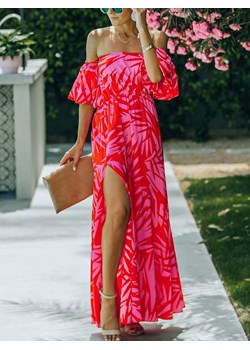 Sukienka w kolorze różowym ze wzorem ze sklepu Limango Polska w kategorii Sukienki - zdjęcie 144270654