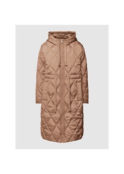 Płaszcz pikowany ze ściągaczem w talii model ‘OUTDOOR’ ze sklepu Peek&Cloppenburg  w kategorii Płaszcze damskie - zdjęcie 144279170