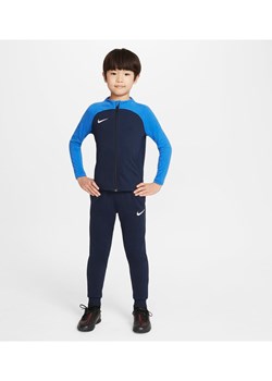 Dzianinowy dres dla małych dzieci Nike Dri-FIT Academy Pro - Niebieski ze sklepu Nike poland w kategorii Dresy chłopięce - zdjęcie 144388863
