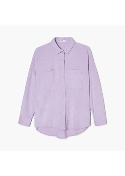 Cropp - Fioletowa koszula oversize - Fioletowy ze sklepu Cropp w kategorii Koszule damskie - zdjęcie 144417411